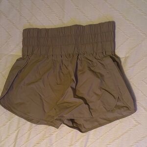 Impressions High Waist Tan Shorts